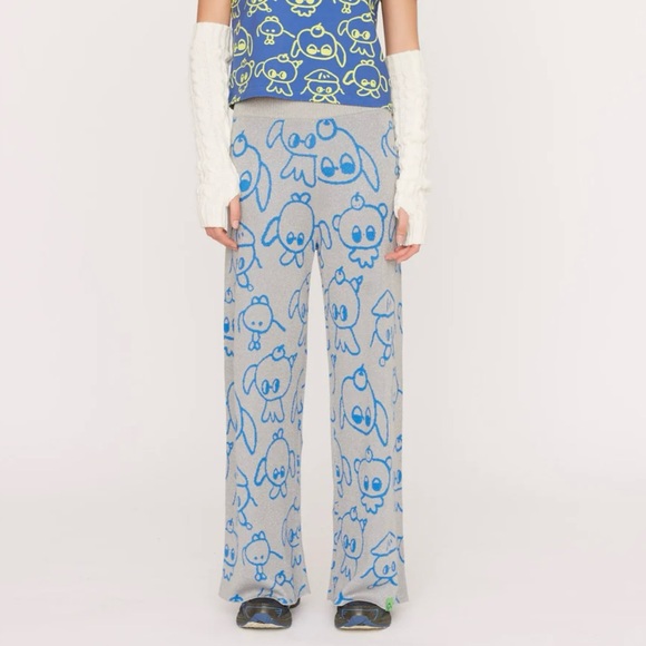 2-piece LO x Nhozagri Silver Knitted Cardigan and Knitted Pants - Picture 3 of 11